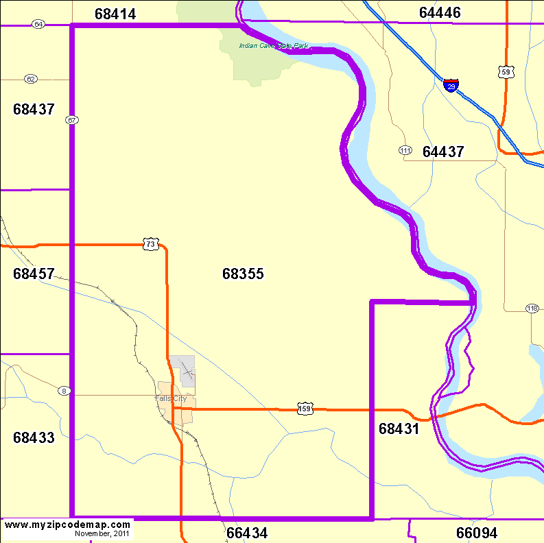 map of 68355
