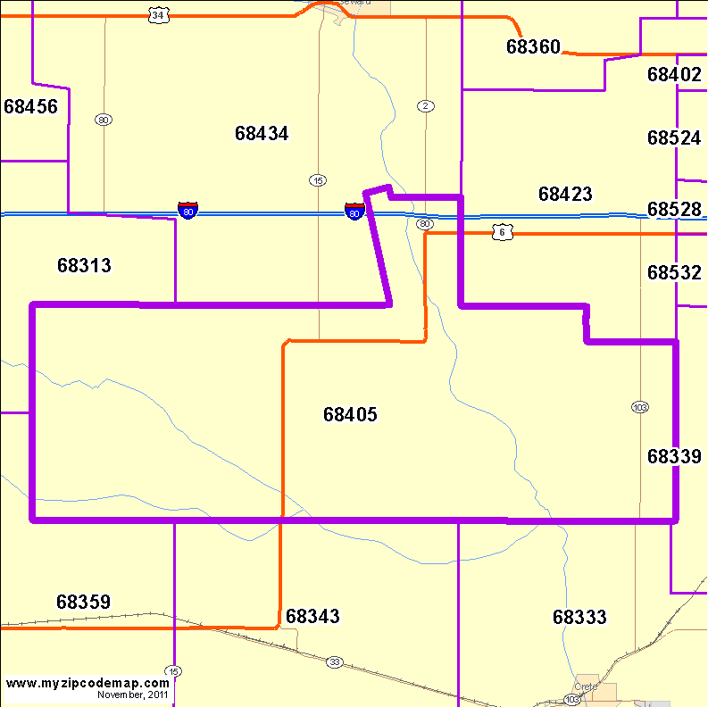 map of 68405