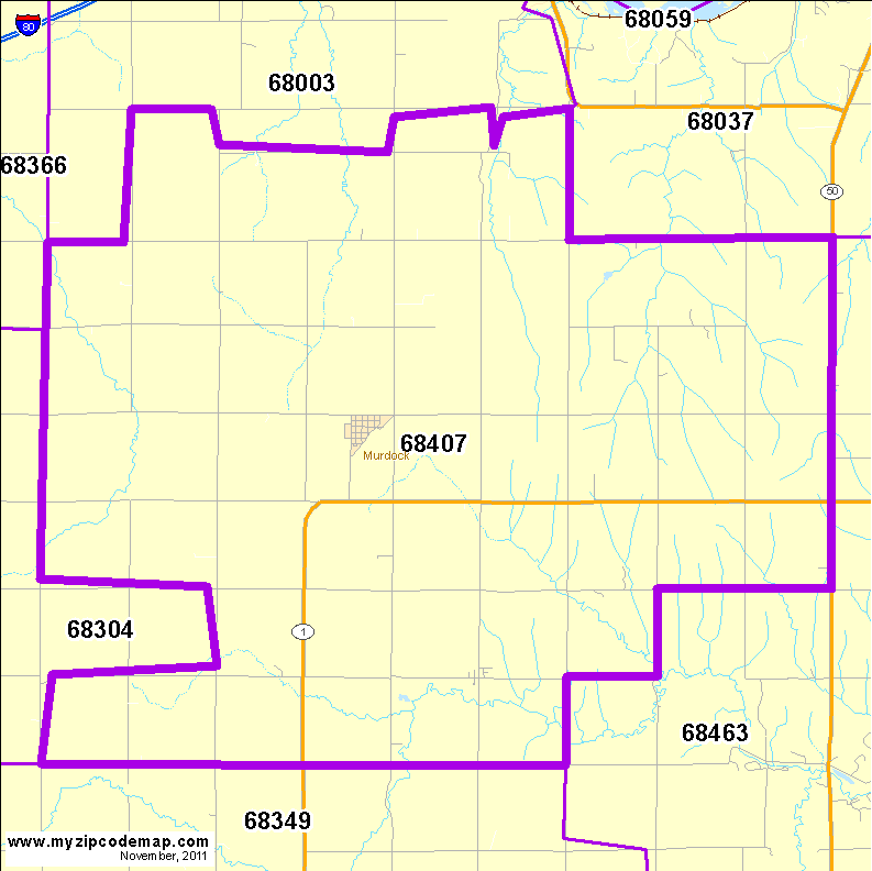 map of 68407