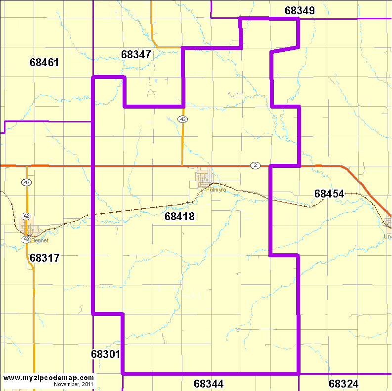 map of 68418