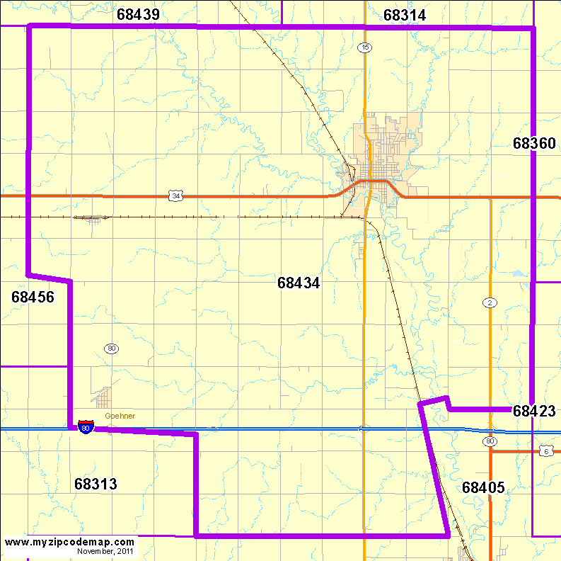 map of 68434