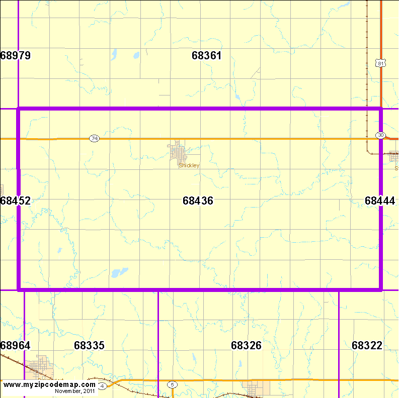 map of 68436