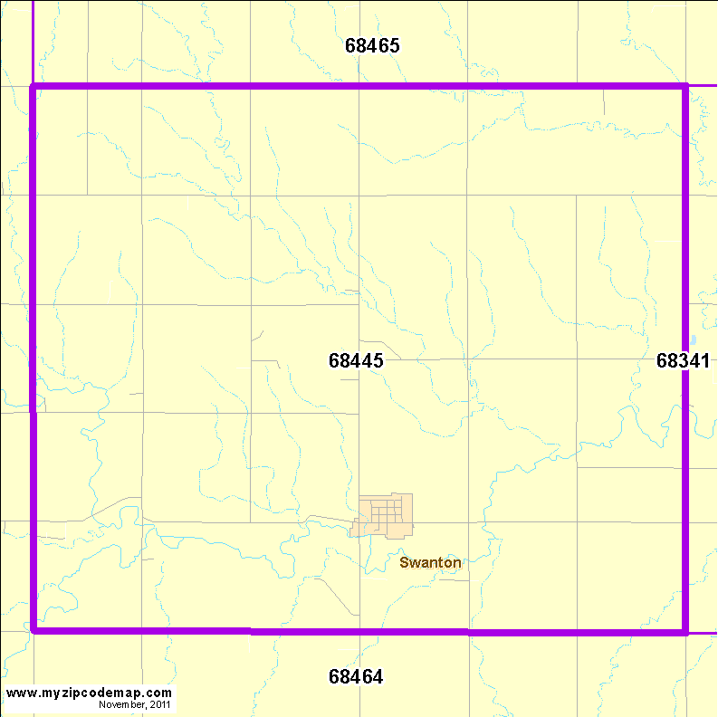 map of 68445
