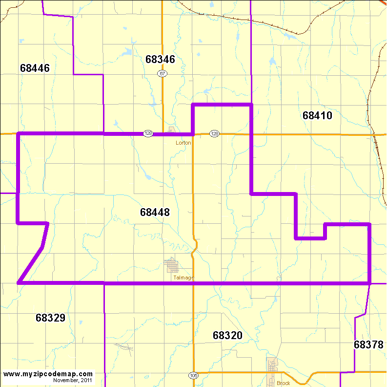map of 68448