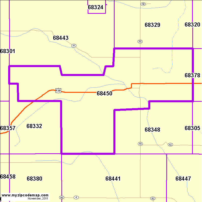 map of 68450