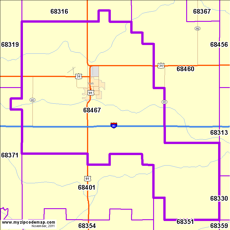 map of 68467
