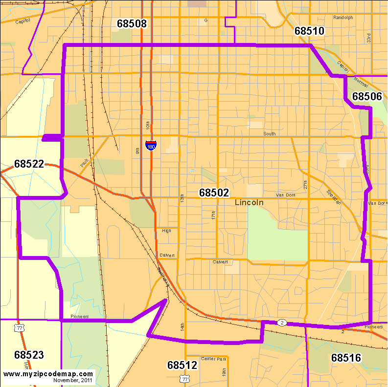 map of 68502