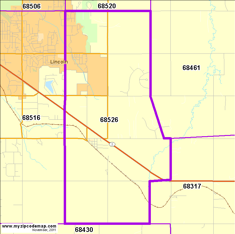 map of 68526