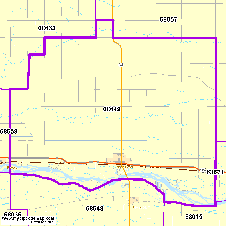 map of 68649