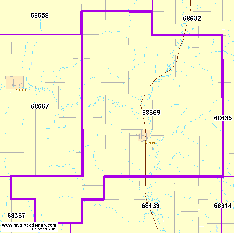 map of 68669