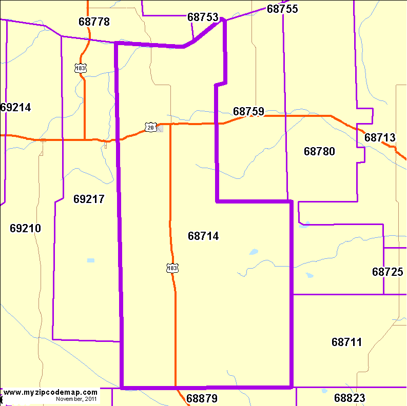 map of 68714