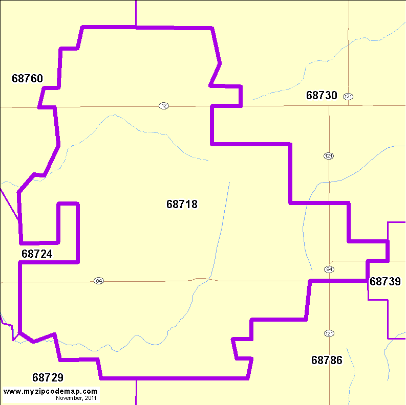 map of 68718
