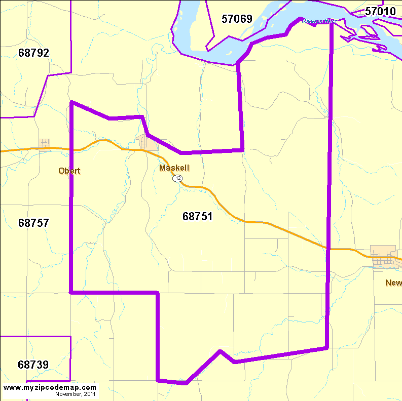 map of 68751