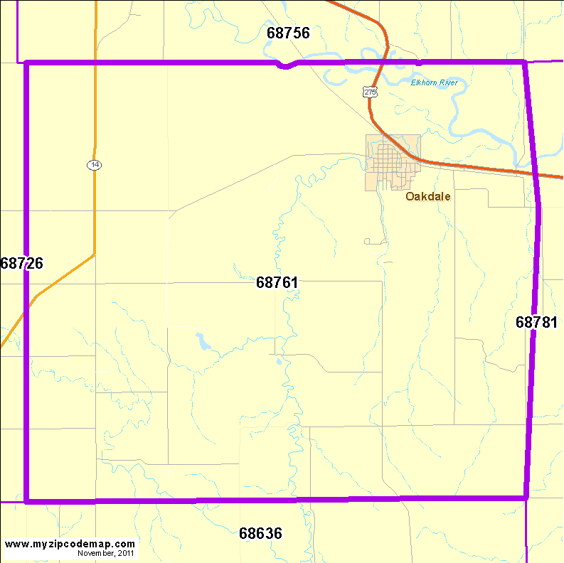map of 68761
