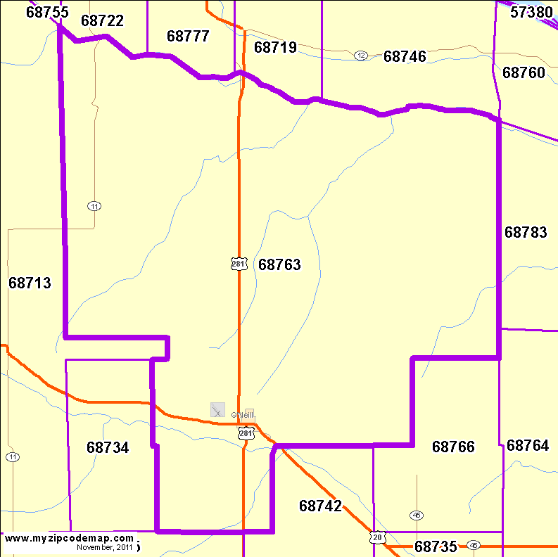 map of 68763
