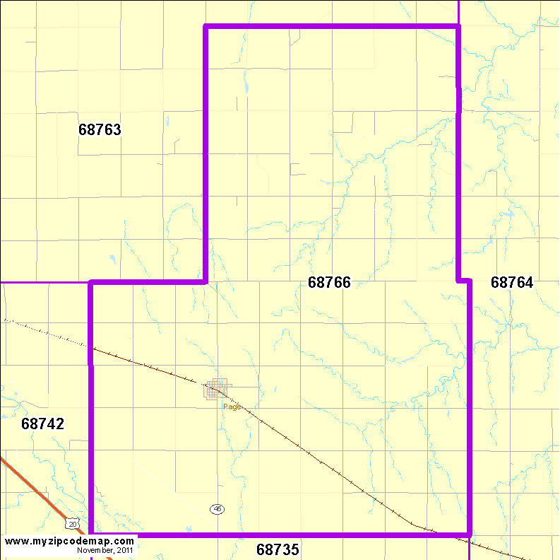 map of 68766