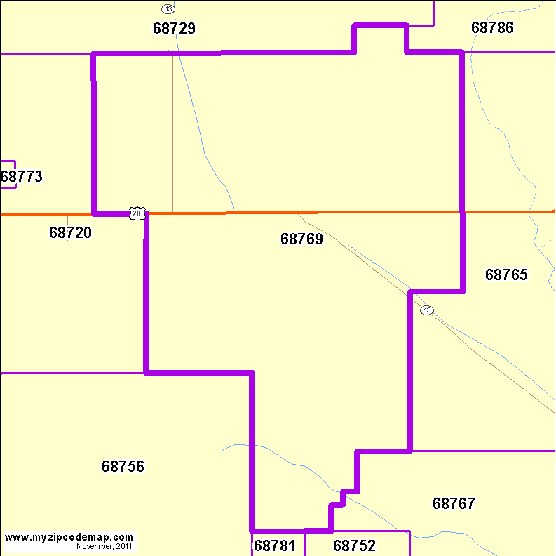 map of 68769