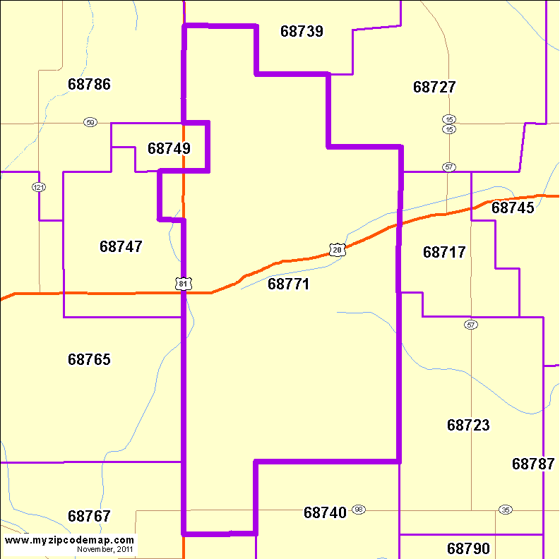 map of 68771