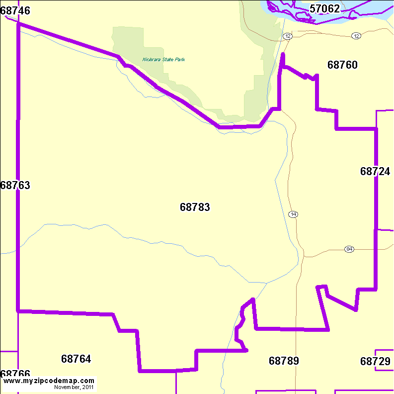 map of 68783