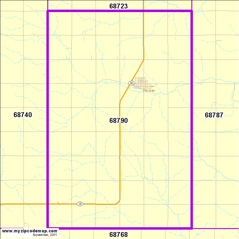 map of 68790