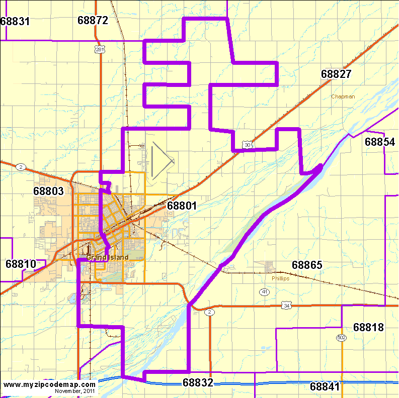 map of 68801