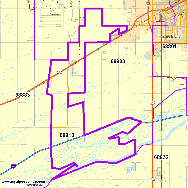map of 68810