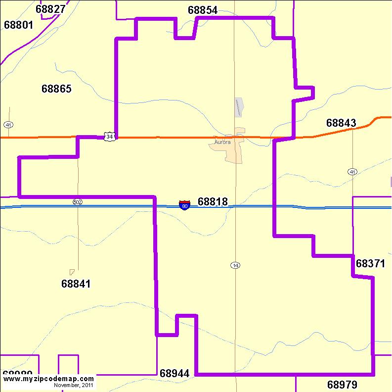 map of 68818