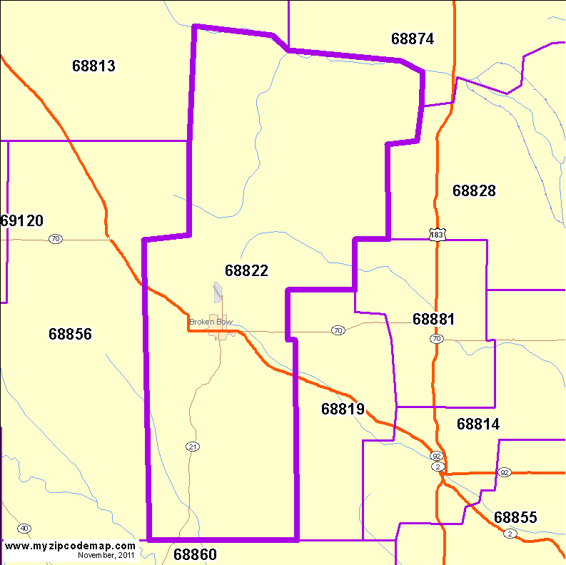 map of 68822