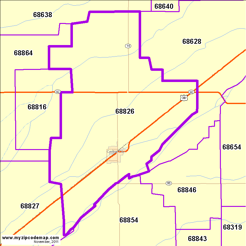 map of 68826