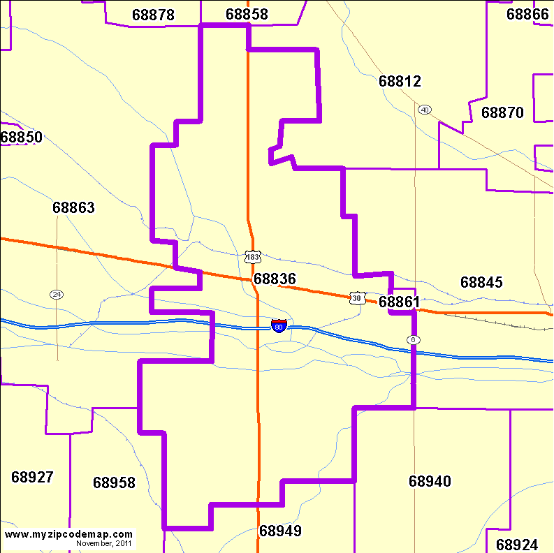 map of 68836