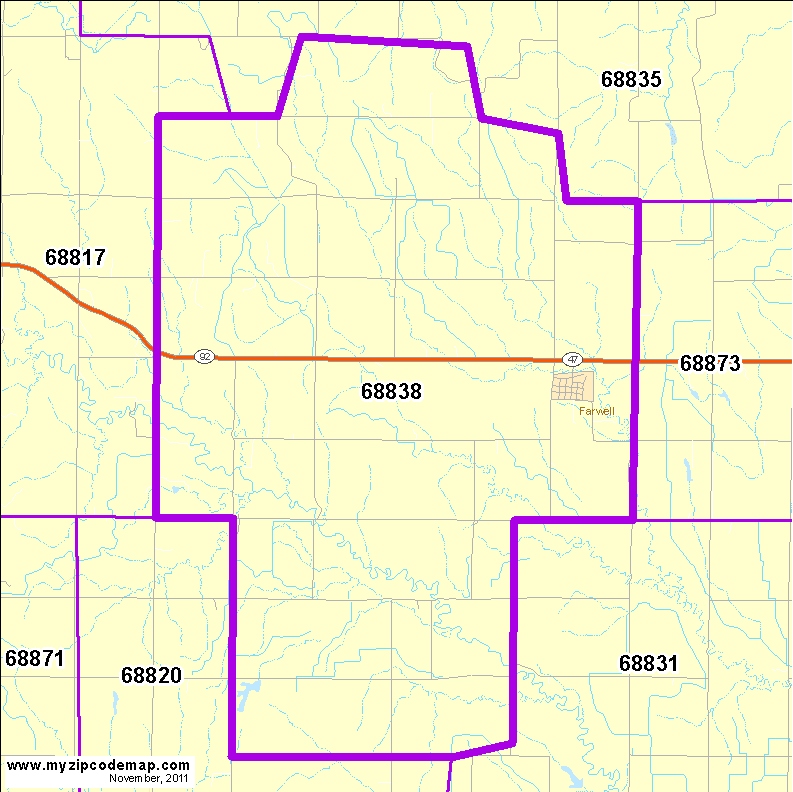 map of 68838