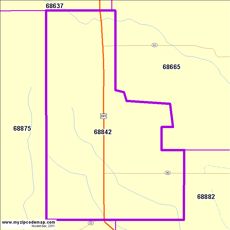 map of 68842