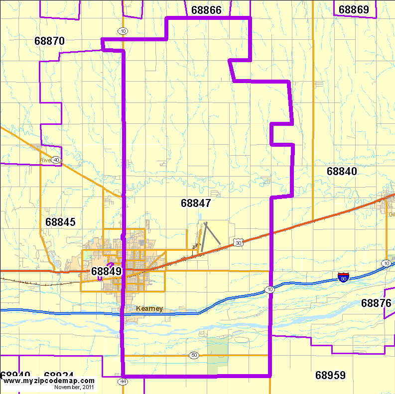 map of 68847