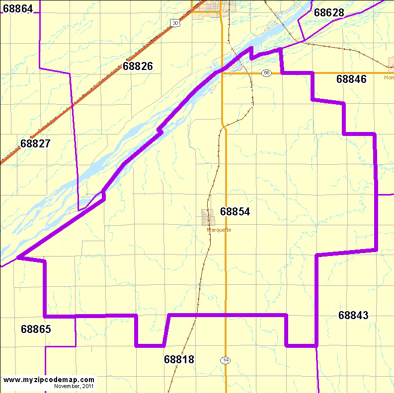 map of 68854