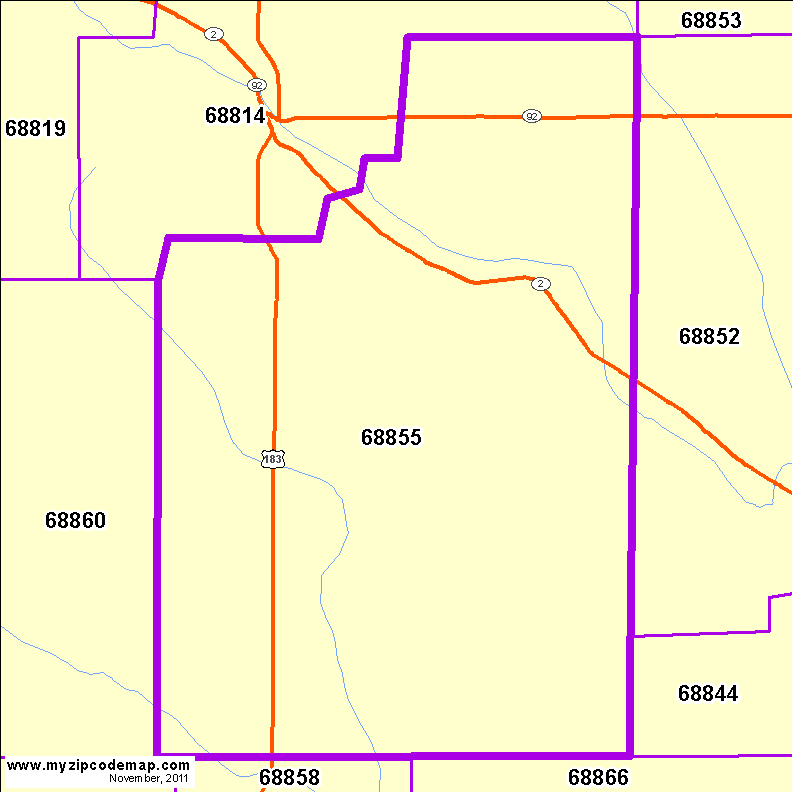 map of 68855
