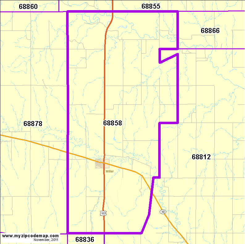 map of 68858