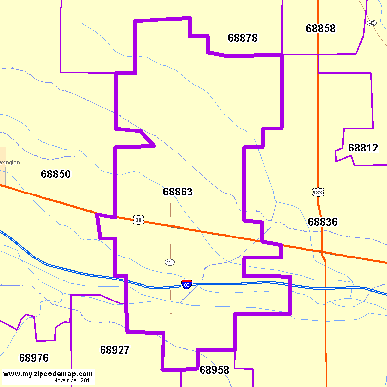 map of 68863