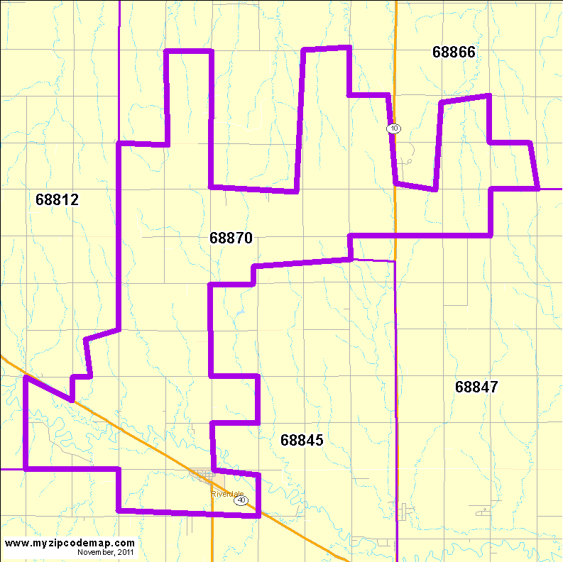 map of 68870