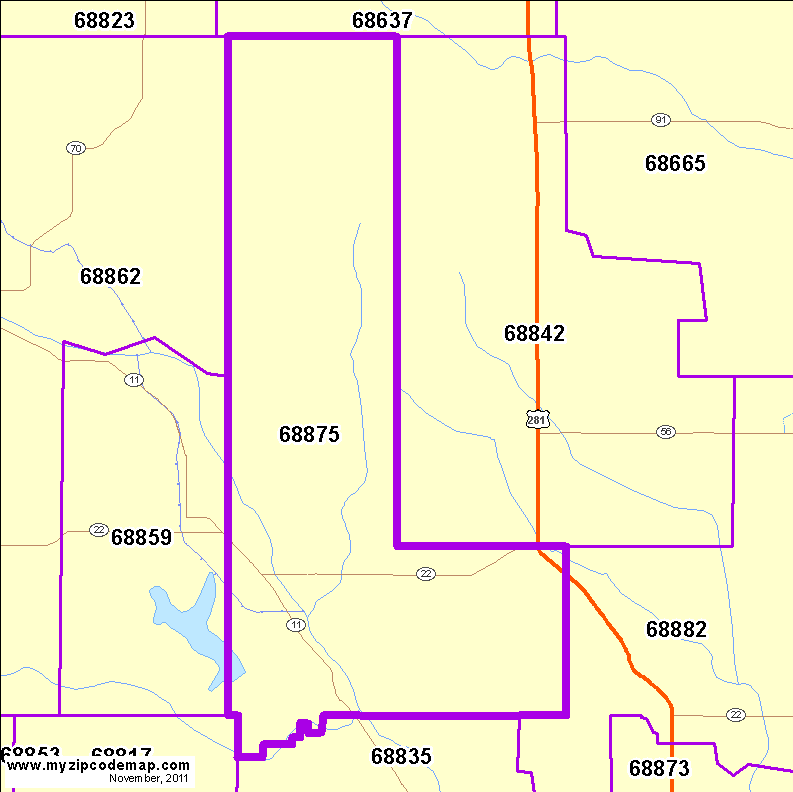 map of 68875