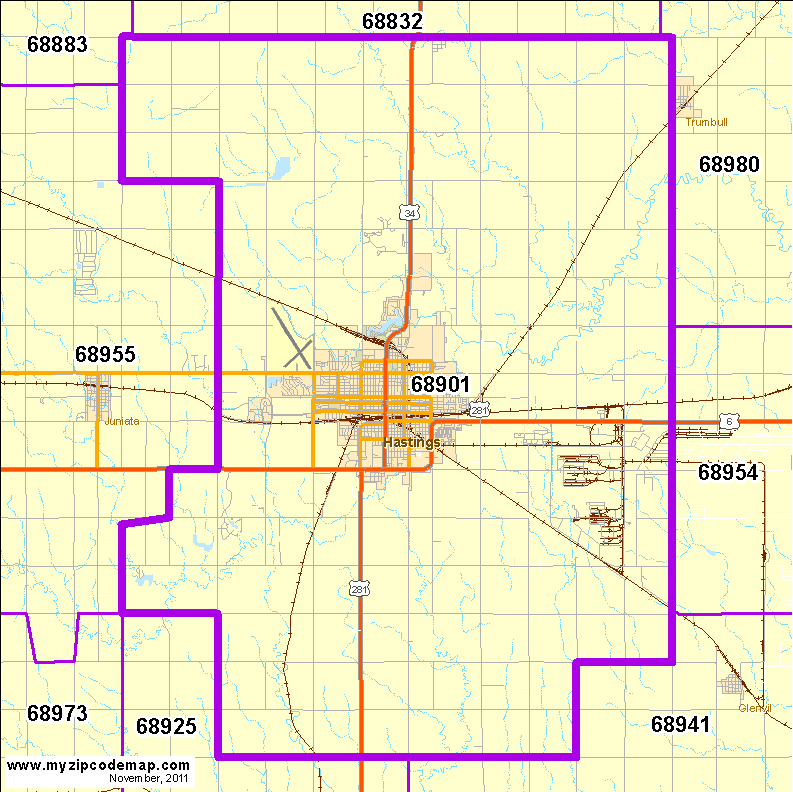 map of 68901
