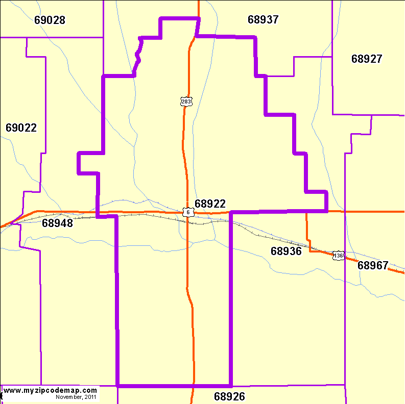 map of 68922