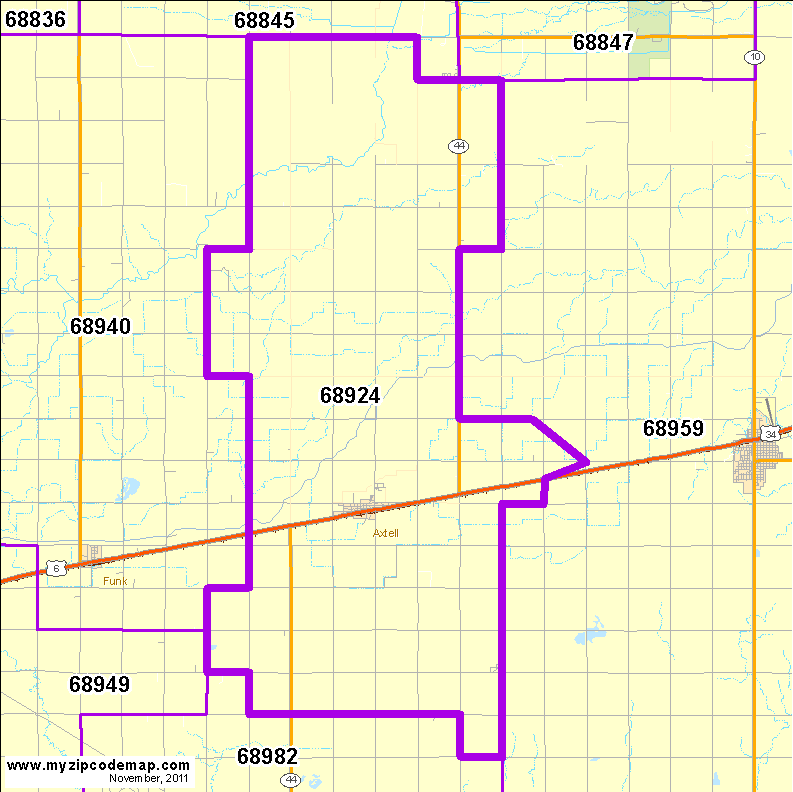 map of 68924