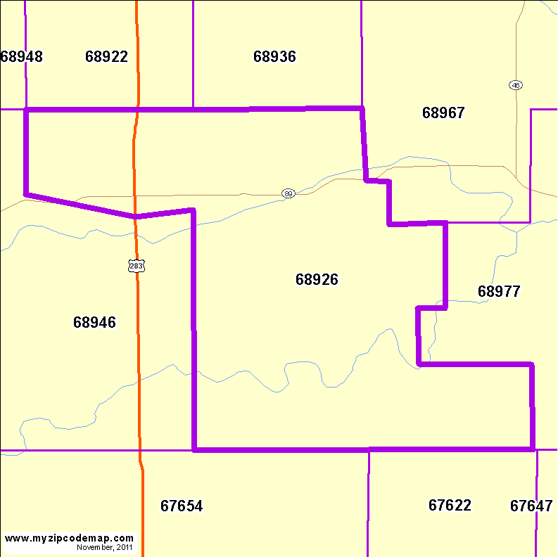 map of 68926