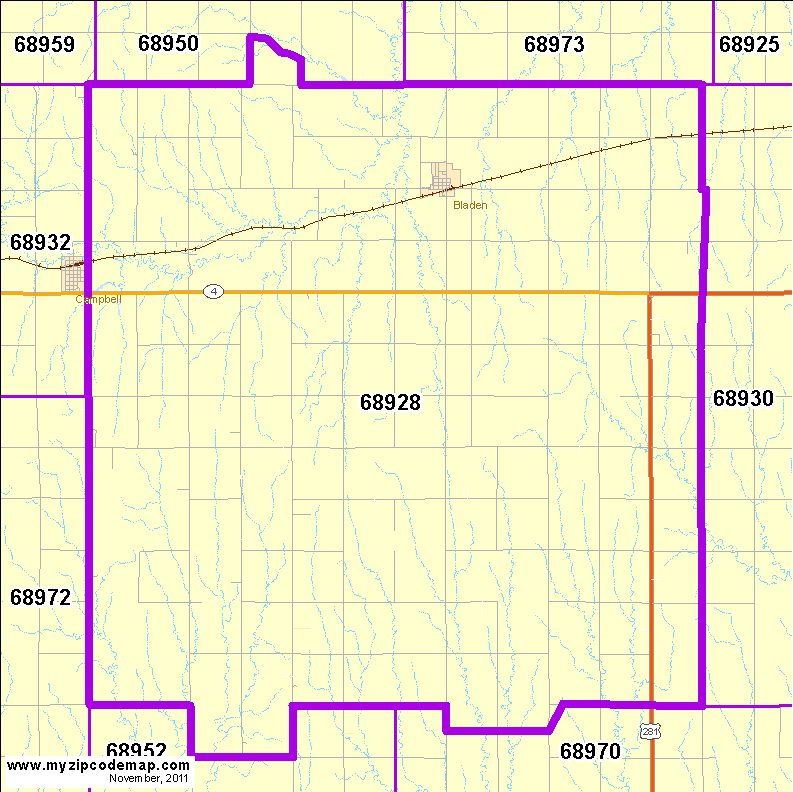 map of 68928