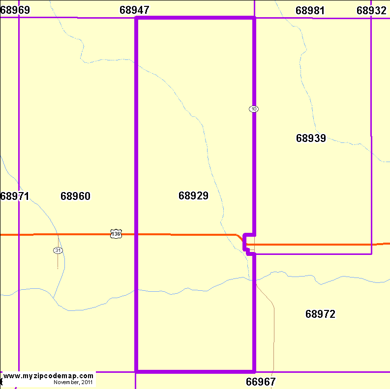 map of 68929