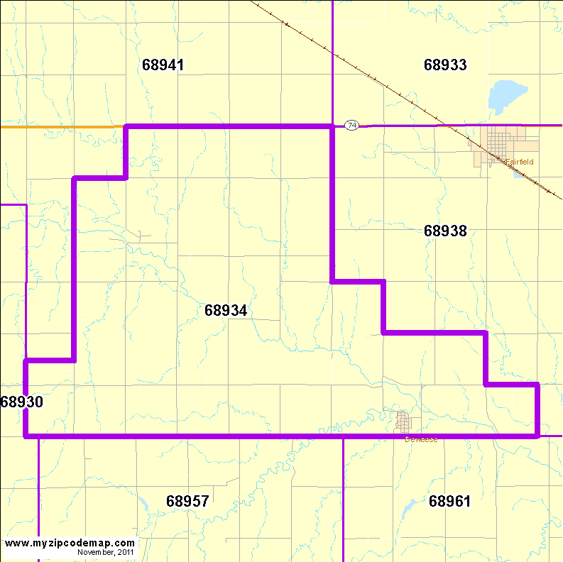 map of 68934