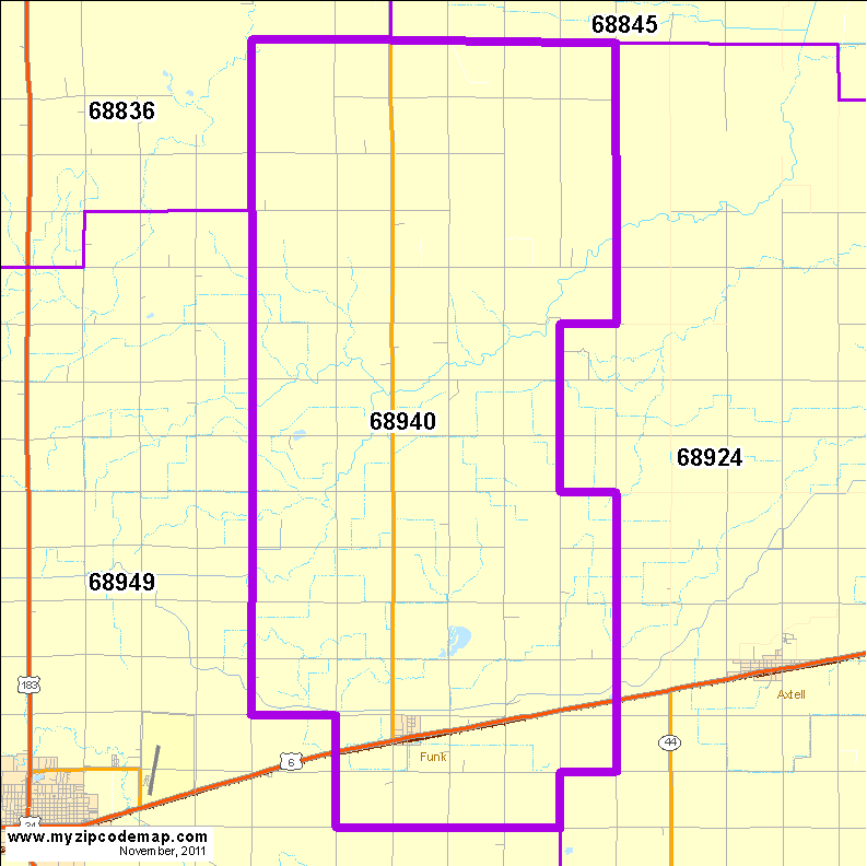 map of 68940
