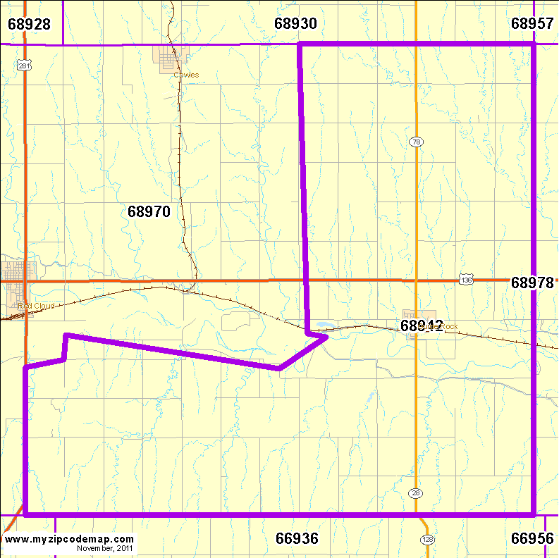 map of 68942