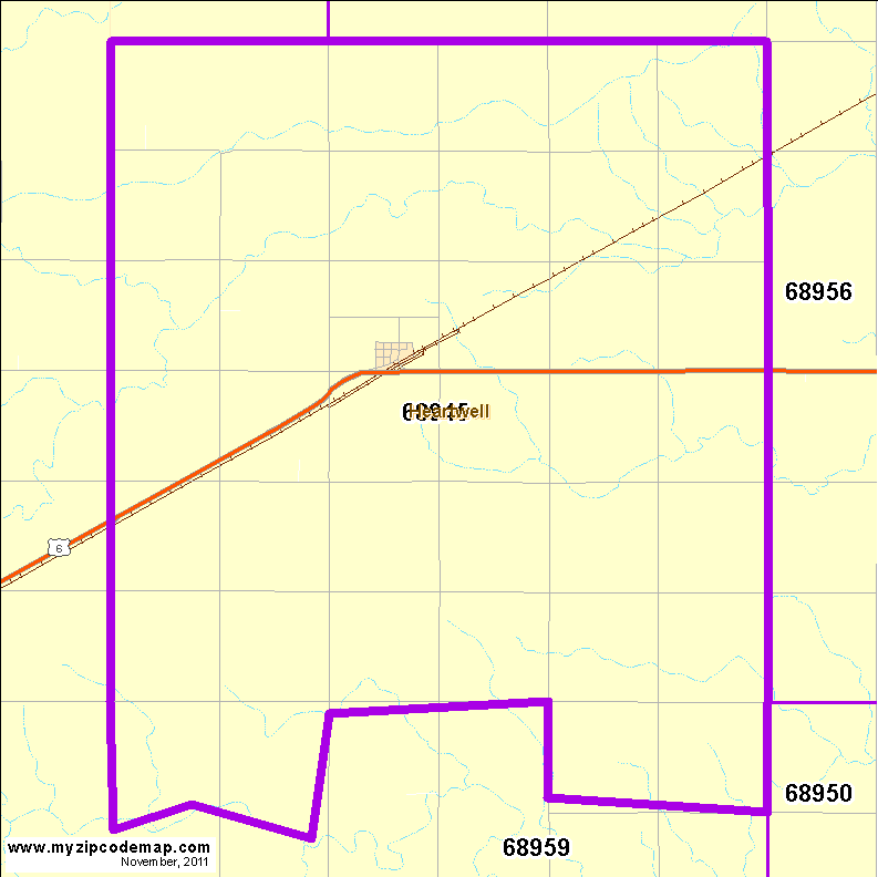 map of 68945