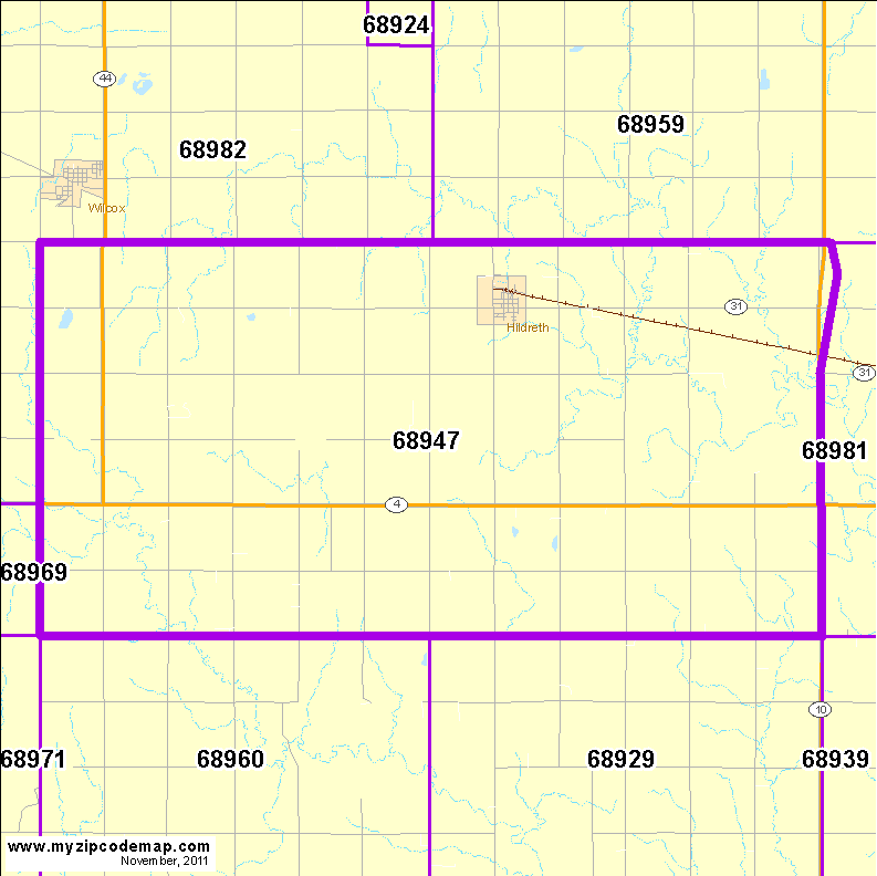 map of 68947